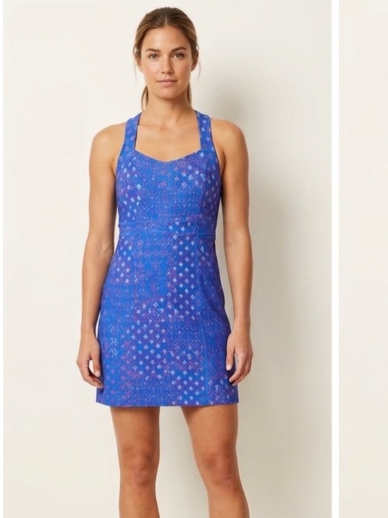 Title nine Dresses & Skirts - Title Nine Blue and Purple Patterned Mini Dress, Size 4 lightweight summer dress